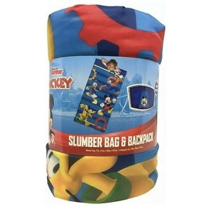 Disney Mickey Slumber Bag And Backpack